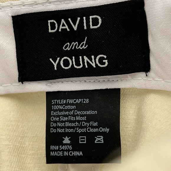 David & Young Unisex Pride Embroidered Baseball Cap One Size Rainbow Heart NWT - Picture 9 of 10